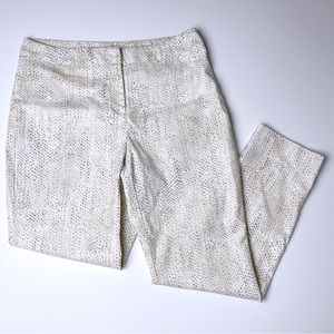 Snake Print Neutral Ankle Trousers